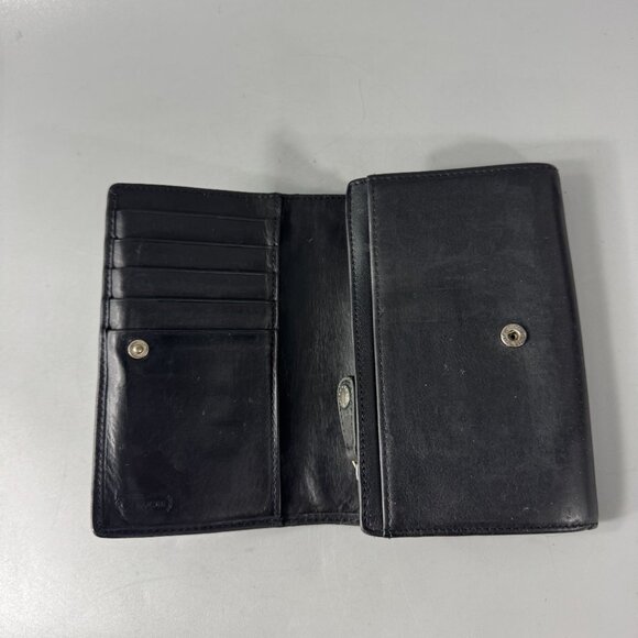 Vintage Coach Black Leather Wallet - Picture 4 of 16